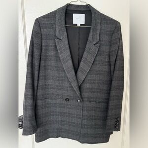 Cuyana Plaid Blazer (L)